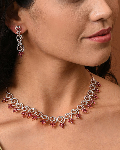 Gold Plated Designer Necklace Set