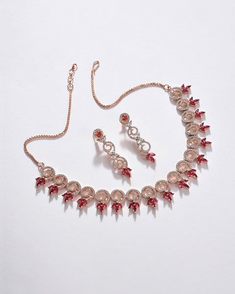 Gold Plated Designer Necklace Set