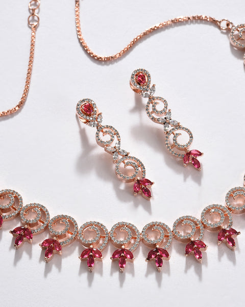 Gold Plated Designer Necklace Set