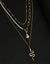 Pack of 3 Gold Plated Snake Shaped Necklace