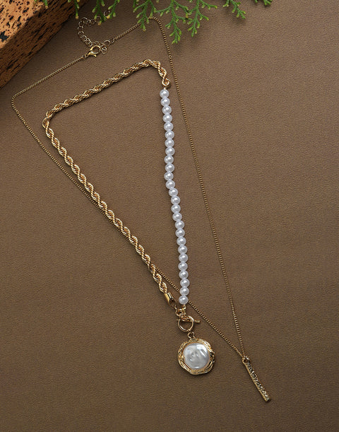 Pack of 2 Gold Plated Designer Pendant