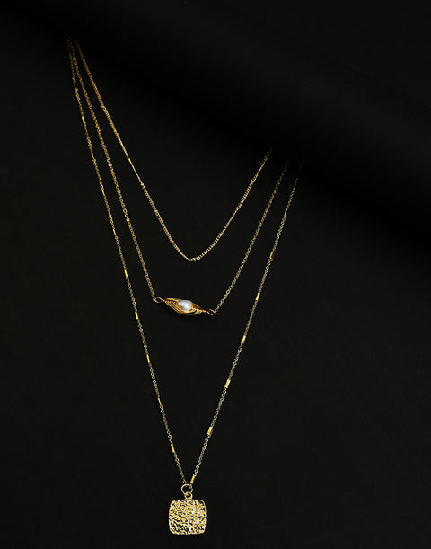 Pack of 3 Gold Plated Designer Pendant