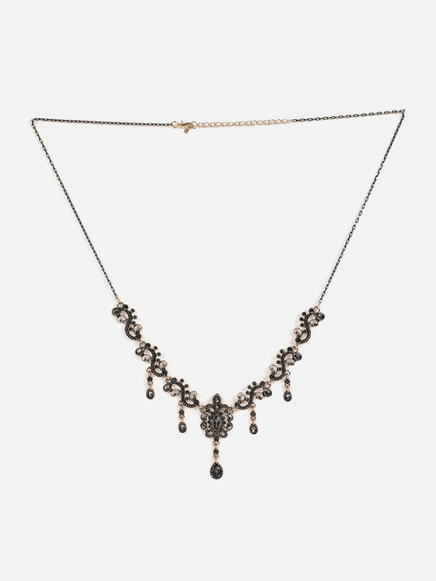 Gold Plated Designer Stone Necklace