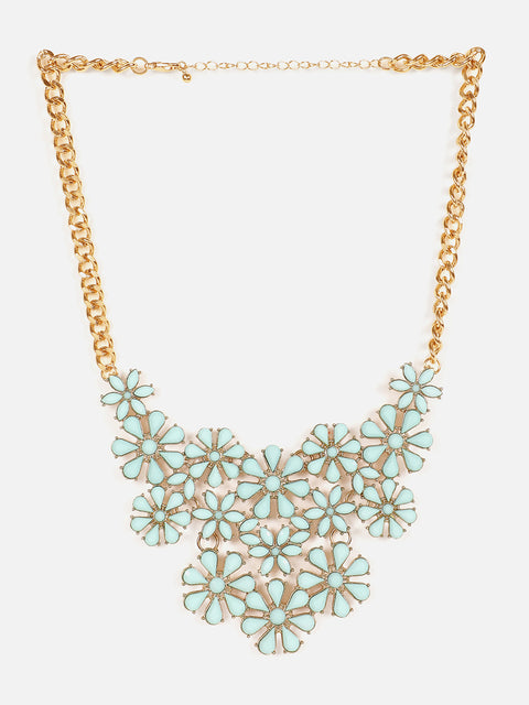 Gold Plated Designer Stone Necklace