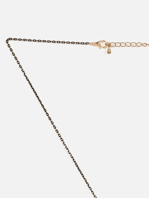 Gold Plated Designer Stone Necklace