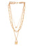 Pack of 3 Gold Plated Trendy Zirconia Chain