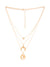 Pack of 3 Gold Plated Trendy Zirconia Chain