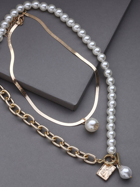 Pack of 3 Gold Plated Designer Chain