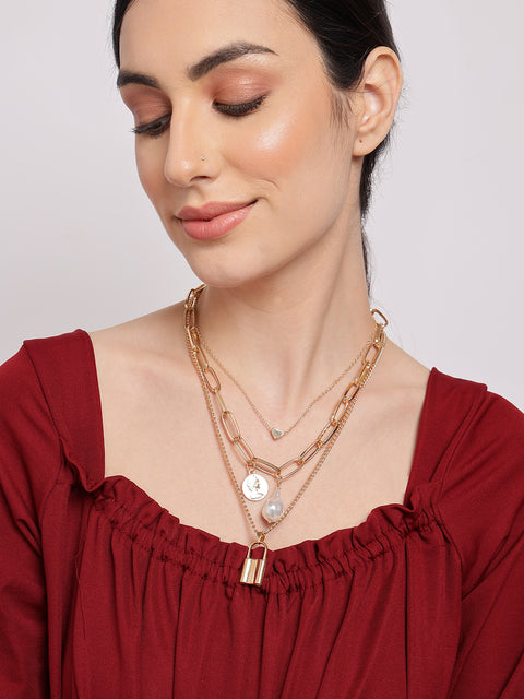 Pack of 3 Gold Plated Chains