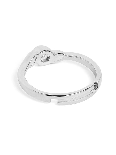 Trendy Silver Band Ring