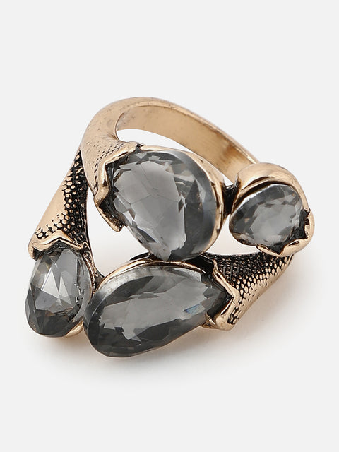 Gold Plated Designer Stone Ring