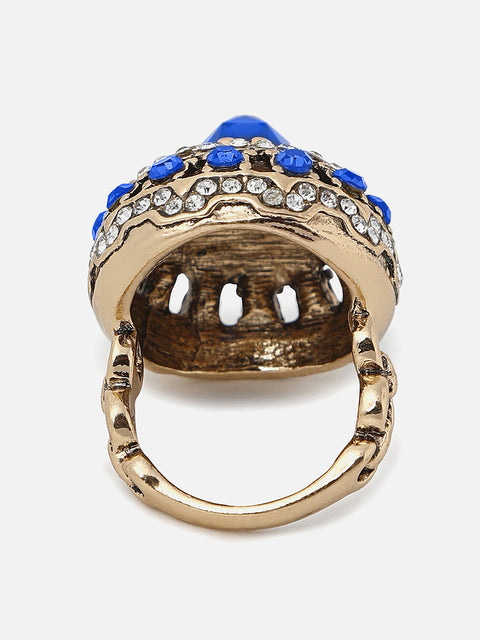 Gold Plated Designer Stone Ring