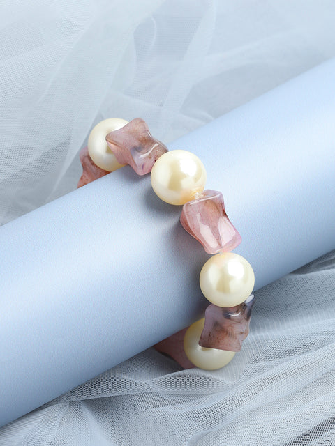 GOLD PLATED PARTY DESIGNER STONE STONE BRACELET FOR WOMEN