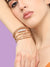 Gold Plated Designer Stone Casual Bracelet For Women