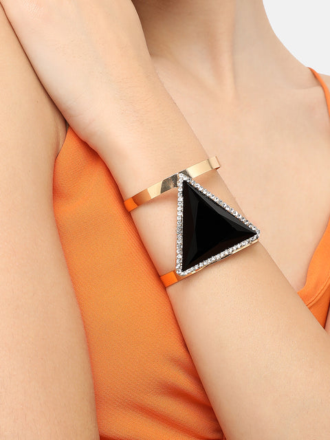 Pack Of Gold-Plated Stone Bracelets