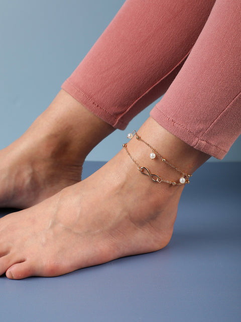 Pack Of Gold-Plated Anklet & Armlet