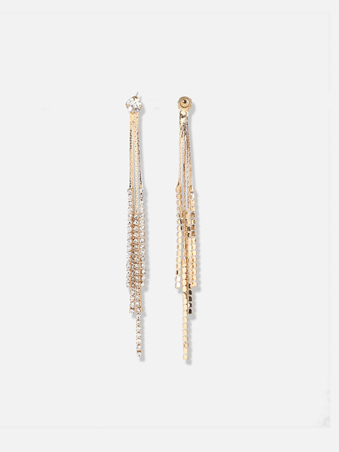 Silver Plated Designer Stone Party Drop Earring