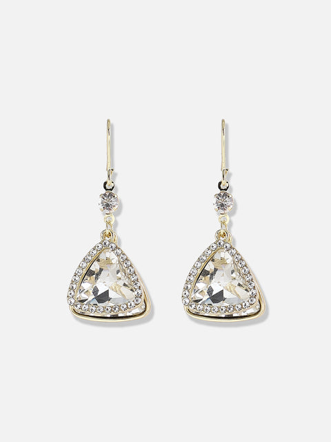 Gold Plated Designer Stone Party Drop Earring