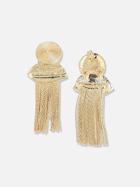 Gold Plated Designer Stone Party Drop Earring