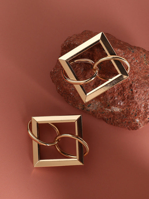 Gold Plated Designer Casual Drop Earring