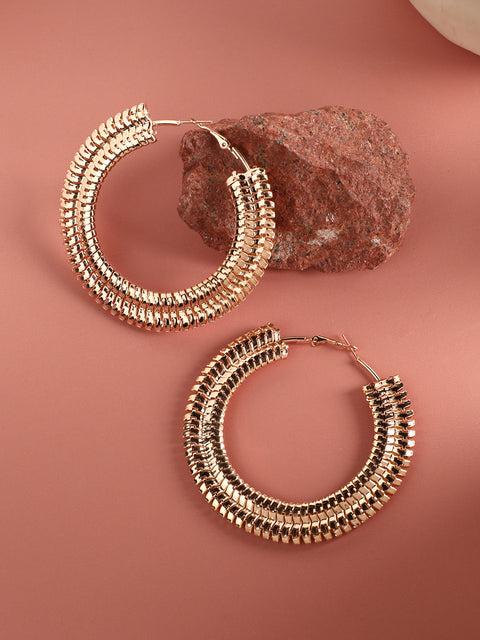 Gold Plated Designer Casual Hoop Earring