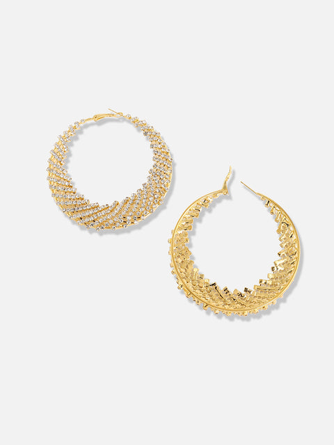 Silver Plated Designer Party Hoop Earring