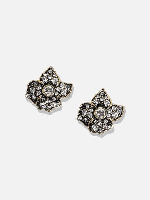 Embellished Flower Stud