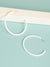 SILVER PLATED PARTY DESIGNER HOOP EARRING FOR WOMEN