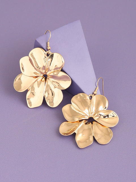 GOLD PLATED PARTY DESIGNER DROP EARRING FOR WOMEN