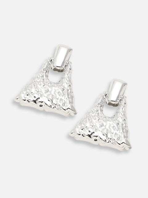 SILVER PLATED PARTY DESIGNER DROP EARRING FOR WOMEN