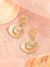 GOLD PLATED PARTY DESIGNER DROP EARRING FOR WOMEN