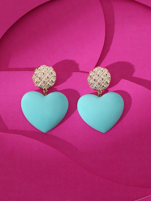 GOLD PLATED PARTY DESIGNER DROP EARRING FOR WOMEN