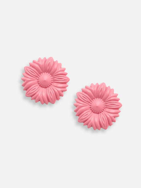 GOLD PLATED PARTY DESIGNER STONE STUD FOR WOMEN