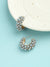 GOLD PLATED PARTY DESIGNER STONE HOOP EARRING FOR WOMEN