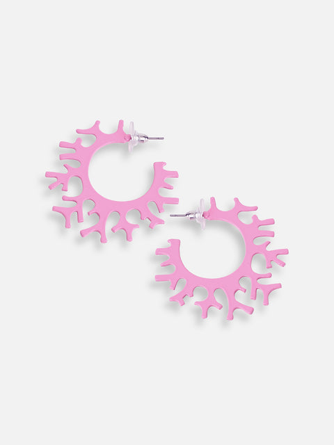 GOLD PLATED PARTY DESIGNER HOOP EARRING FOR WOMEN
