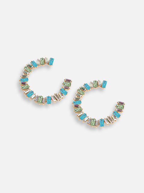 Aqua Elegance Stud Earrings