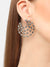GOLD PLATED PARTY DESIGNER STONE STUD FOR WOMEN