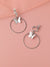 SILVER PLATED DESIGNER PARTY DROP EARRING FOR WOMEN
