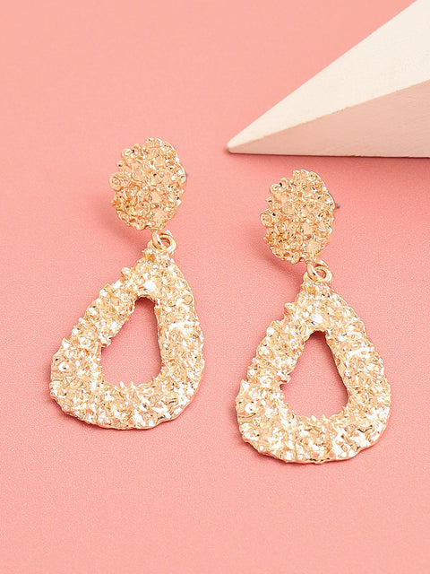 Gold Plated Designer Stone Party Drop Earring For Women