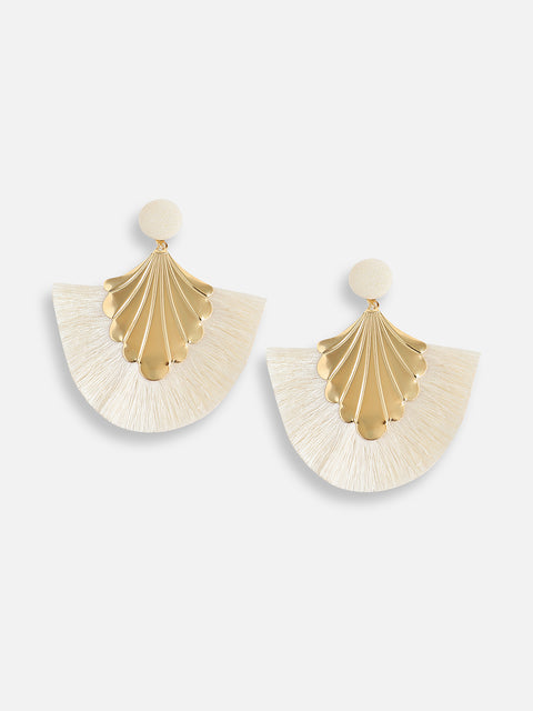 Gold Plated Designer Stone Party Drop Earring For Women