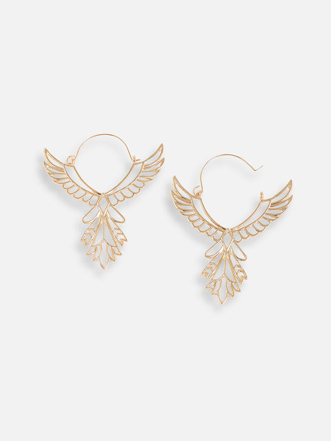 Gold Plated Designer Party Hoop Earring For Women