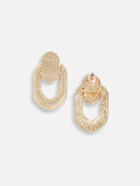 Gold Plated Designer Casual Drop Earring For Women
