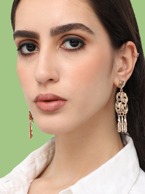Gold Plated Designer Party Drop Earring For Women