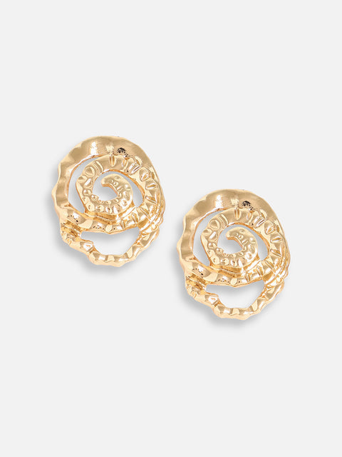 Gold Plated Designer Party Stud For Women