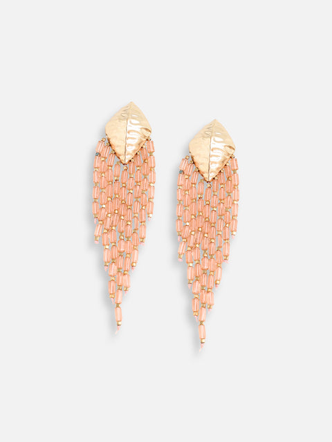 Gold Plated Designer Stone Party Drop Earring For Women