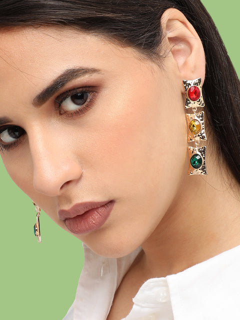 Multicolor Cascade Earrings
