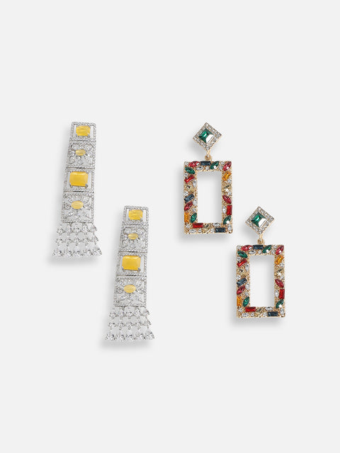 Pack Of Ethnic Drop Earrings