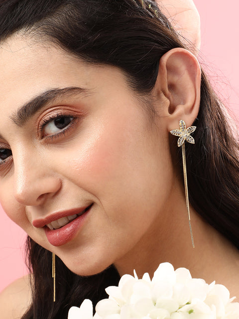 Pack Of Gold-Plated Drop Earrings