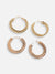 Pack Of Gold-Plated Hoop Earrings 