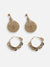 Pack Of Gold-Plated Hoop & Drop Earrings